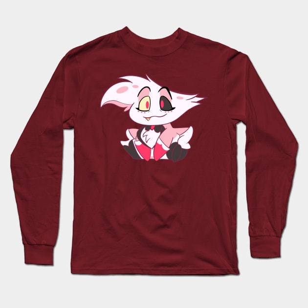 Chibi Angel Dust Long Sleeve T-Shirt by TheHedgehogManiac